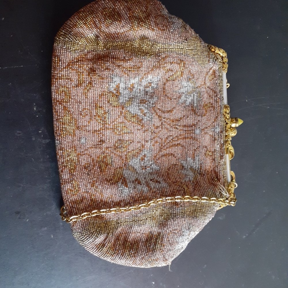 Gorgeous Vtg Whiting & Davis Style Mesh Purse Mad… - image 6